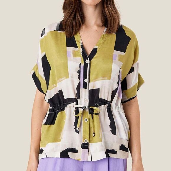 NWT Masai Copenhagen IREKANA CUFF SLEEVE SHIRT - Picture 1 of 7